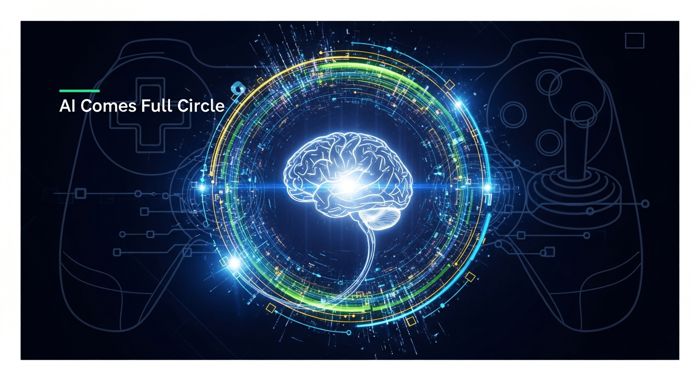 Demis Hassabis discusses how AI returns to gaming with one AI learning inside another AI's world model