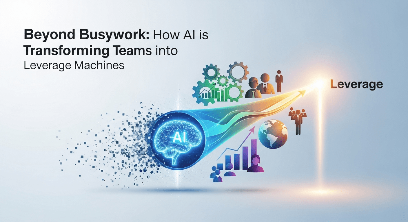 Humans and AI agents collaborating to streamline workflows and eliminate busywork