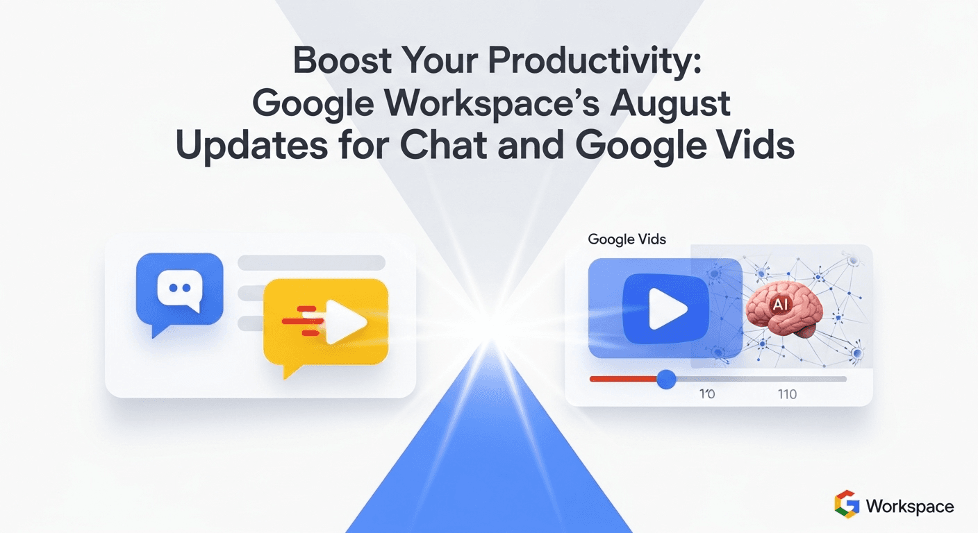 An overview of enhancements in Google Workspace's Chat summaries and AI features in Google Vids