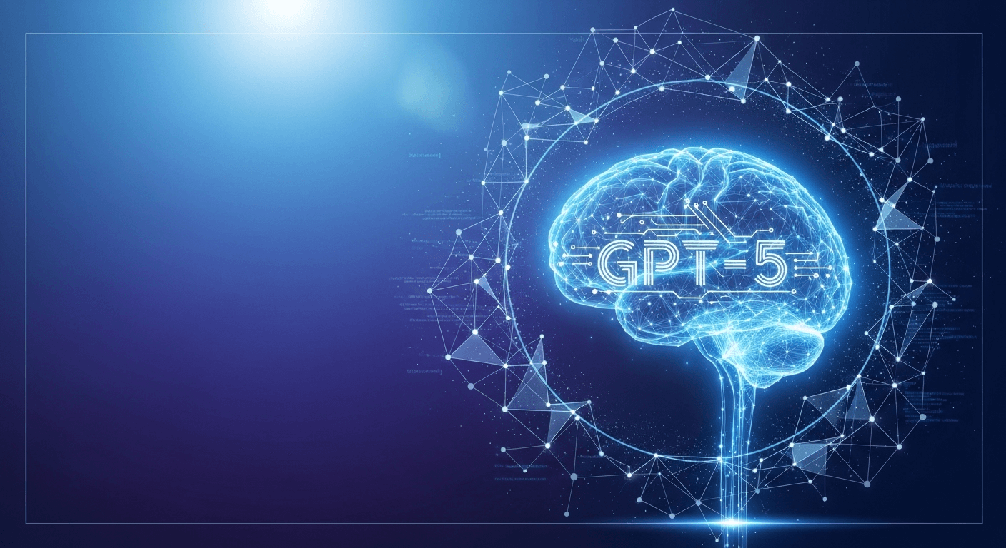 Illustration depicting an AI system engaging in step-by-step reasoning, symbolizing a thinking mode