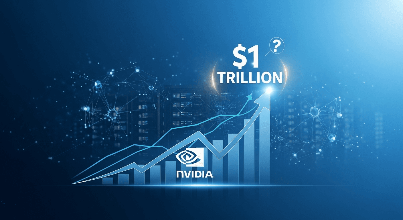 Nvidia GPUs powering AI data centers concept illustration