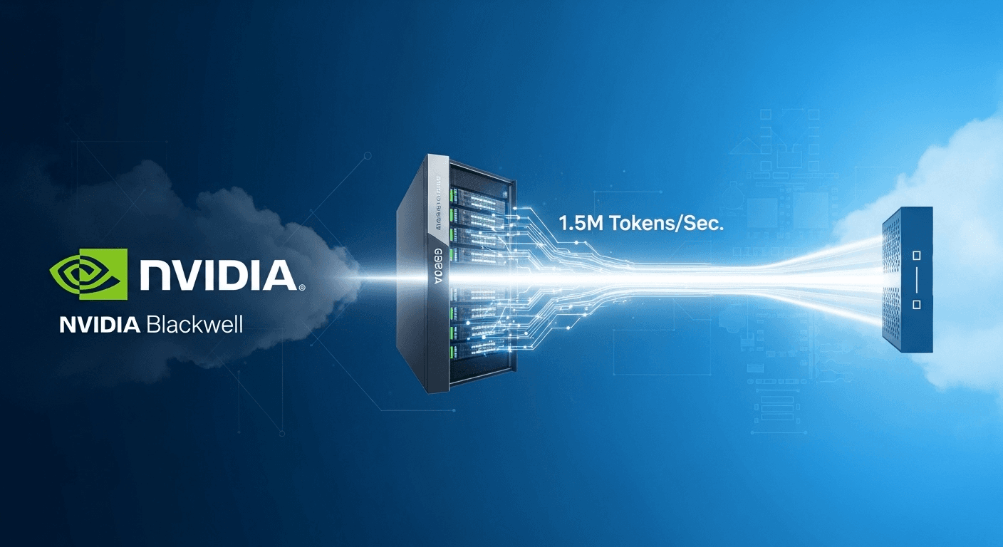 NVIDIA GB200 NVL72 rack-scale system accelerating OpenAI gpt-oss models for high-throughput inference