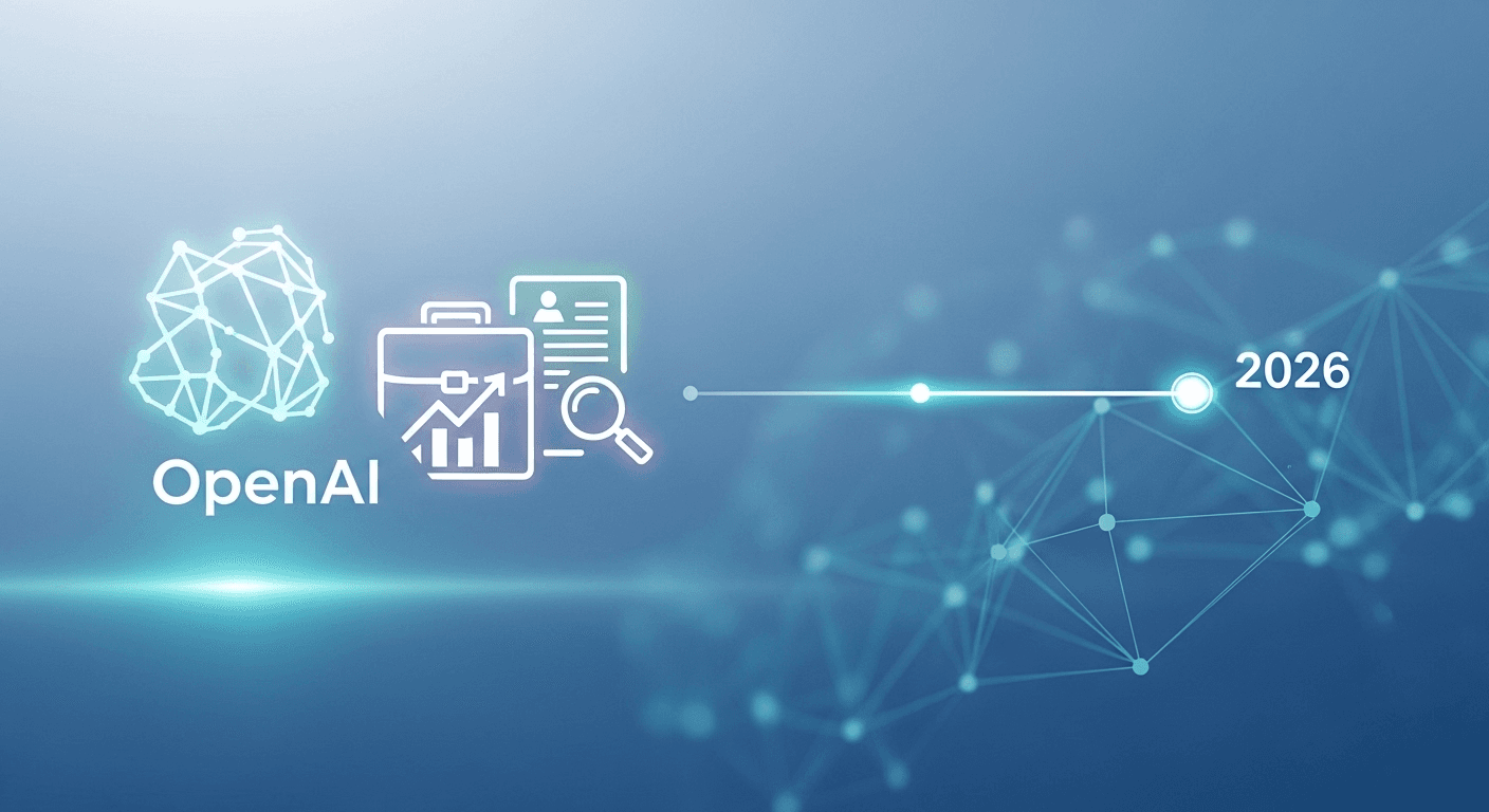 Concept illustration of an AI powered hiring platform dashboard reviewing resumes and candidate skills