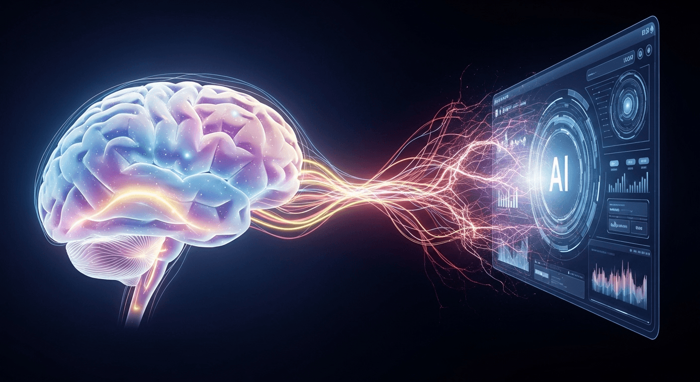 Visual representation of cognitive bandwidth and its overlap in human and AI interactions.