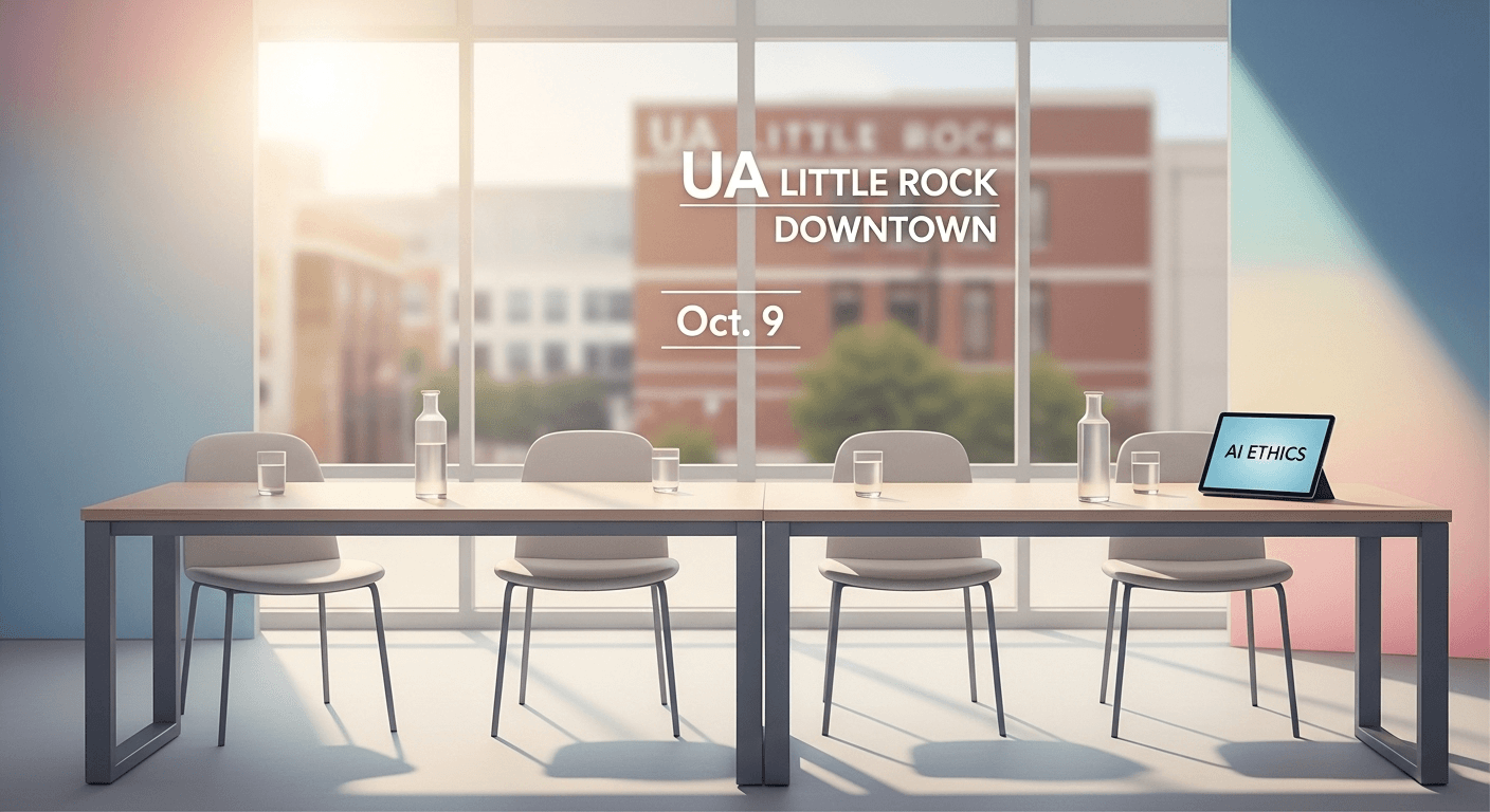Panel discussion on AI ethics at UA Little Rock Downtown