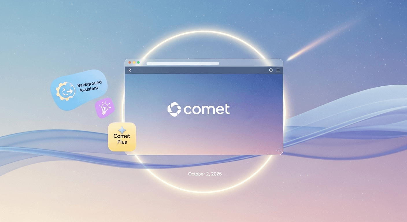 Screenshot of Perplexity’s Comet browser with the AI assistant active