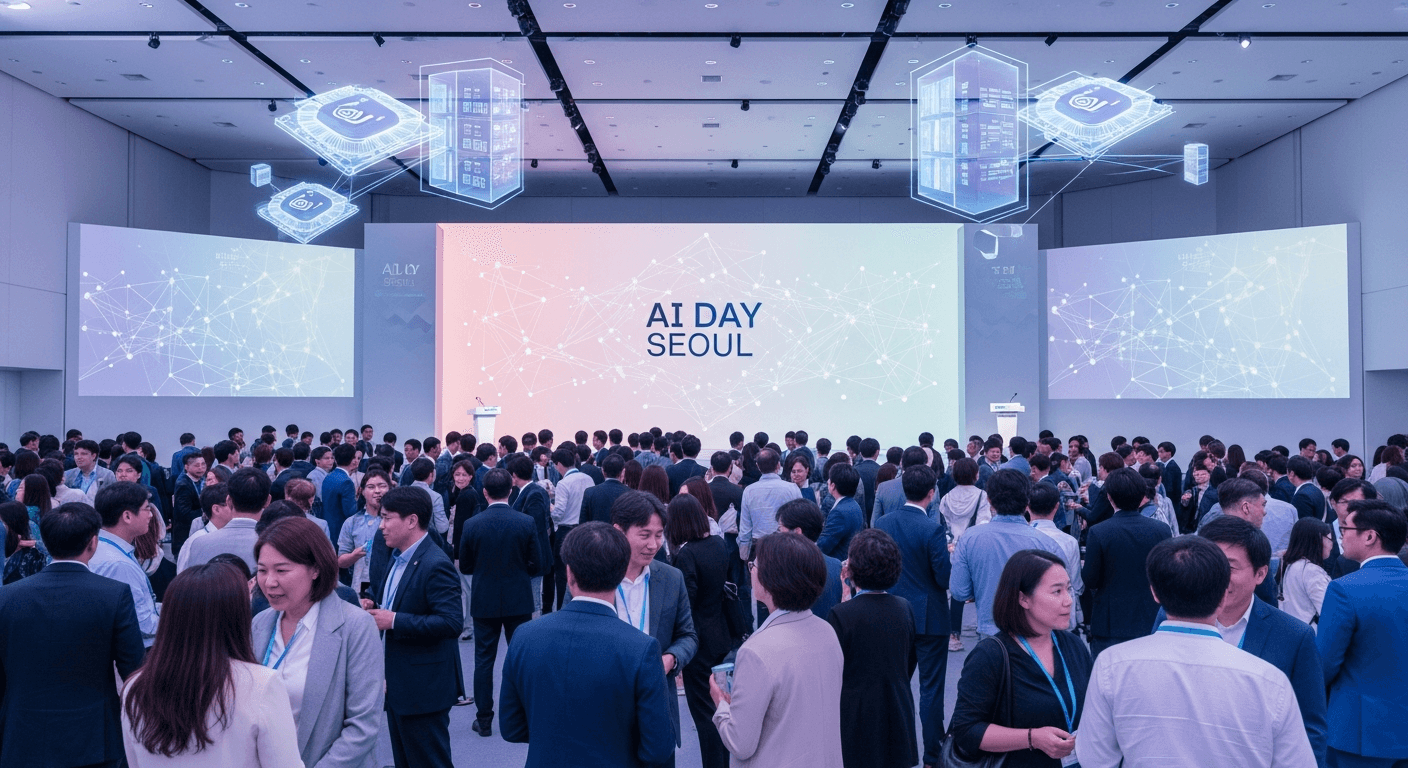Attendees at NVIDIA AI Day Seoul in South Korea